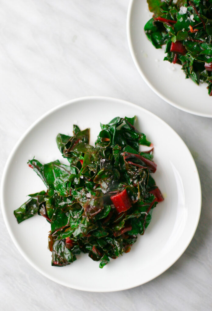 Sauteed Swiss Chard with Garlic and Lemon