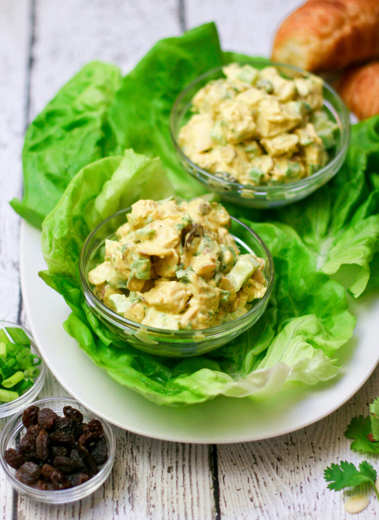 Curried Chicken Salad Lettuce Wraps - Happily From Scratch